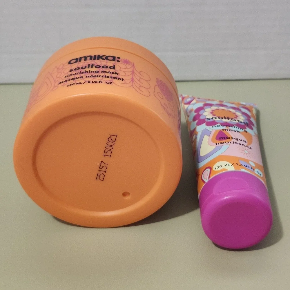 Lot of 2 AMIKA Soulfood Nourishing Hair Mask Full Size‎ All Hair Types